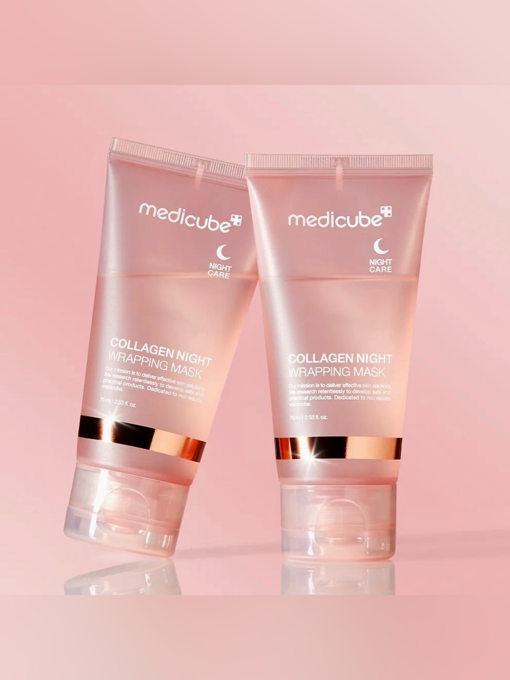 100% US SELLER•2xNEW! Medicube Collagen Night Wrap Peel Facial Mask 2.53 OZ/75mL